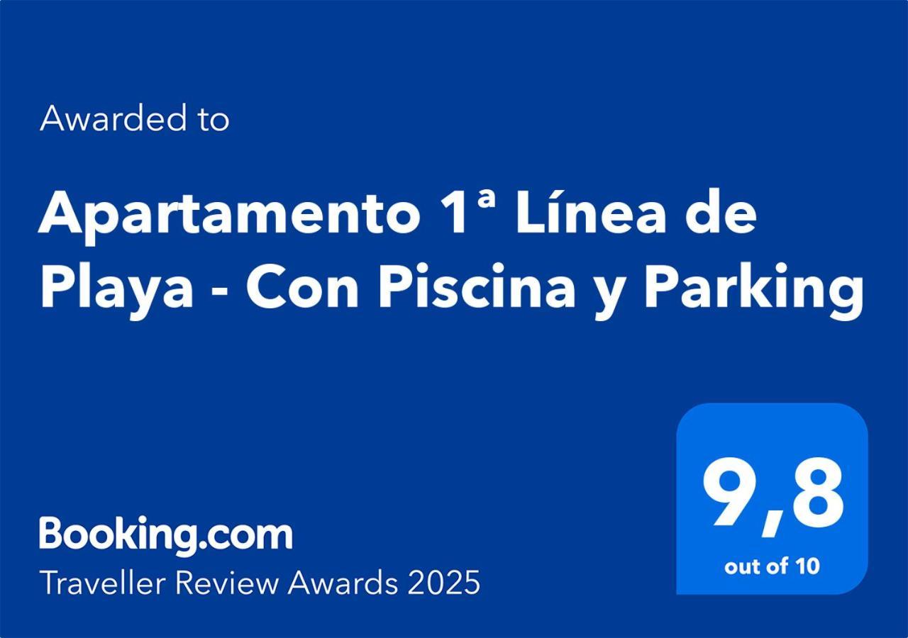 Apartamento 1ª Linea De Playa - Con Piscina Y Parking Playa de Gandia Kültér fotó